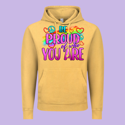 Be Proud Of Who You Are Vintage Hoodie Designed By Bundleandbundleshop