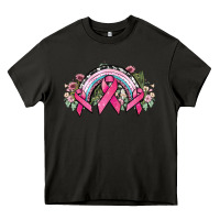 Asphalt Cancer ribbon rainbow Cancer Awareness Heavy Core Tee - HowdyJamesFarm