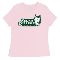 Bubblegum Pink keuka college Ladies Tee - artisFamous