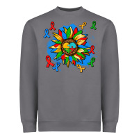 Storm autism sunflower ribbon Heavyweight Sweatshirt - AdoDesignShop
