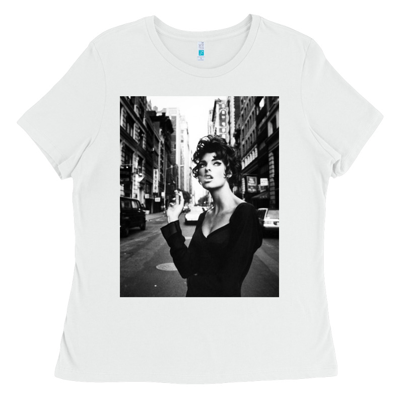 Linda Evangelista Fashion Model Ladies Tee by artisFamous | Teevron