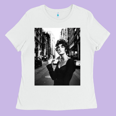 Linda Evangelista Fashion Model Ladies Tee Designed By Artisfamous