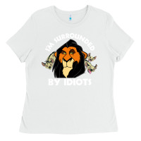 White surrounded by idiots book Ladies Tee - artisFamous