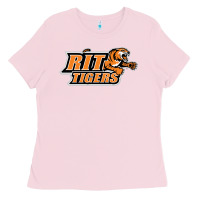 Bubblegum Pink rit athletics Ladies Tee - artisFamous