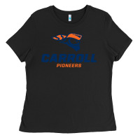 Black carroll university pioneers Ladies Tee - artisFamous