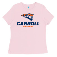 Bubblegum Pink carroll university pioneers Ladies Tee - artisFamous