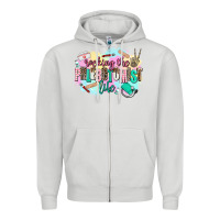 Dove Grey rocking the phlebotomist life Zipper Hoodie - AdoDesignShop