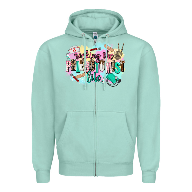 Rocking The Phlebotomist Life Zipper Hoodie by AdoDesignShop | Teevron