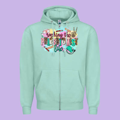 Rocking The Phlebotomist Life Zipper Hoodie Designed By Adodesignshop