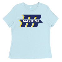 Baby Blue massachusetts maritime academy Ladies Tee - artisFamous