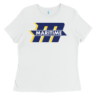 White massachusetts maritime academy Ladies Tee - artisFamous