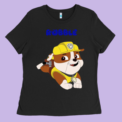 Rubble Ladies Tee Designed By Artisfamous