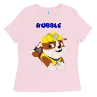 Bubblegum Pink rubble Ladies Tee - artisFamous