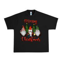 Black Merry Christmas Gnomes Urban Heavy Tee - RanaPortraitStore
