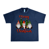 Navy Merry Christmas Gnomes Urban Heavy Tee - RanaPortraitStore