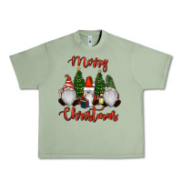 Oil Green Merry Christmas Gnomes Urban Heavy Tee - RanaPortraitStore