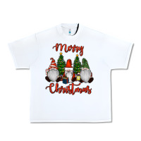 White Merry Christmas Gnomes Urban Heavy Tee - RanaPortraitStore
