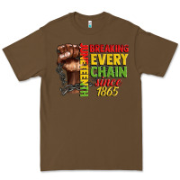 Cacao juneteenth breaking every chain since 1865 Premium Tee - CowGirlArtShop