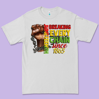 Juneteenth Breaking Every Chain Since 1865 Premium Tee Designed By Cowgirlartshop