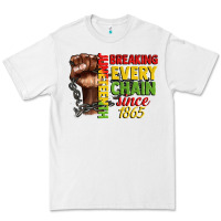 White juneteenth breaking every chain since 1865 Premium Tee - CowGirlArtShop