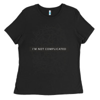 Black ı'm not complicated Ladies Tee - artisFamous