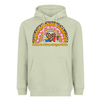 Matcha back to school rainbow hello kindergarten Heavyweight Hoodie - AdoDesignShop