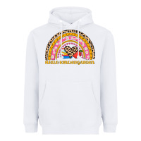 White back to school rainbow hello kindergarten Heavyweight Hoodie - AdoDesignShop