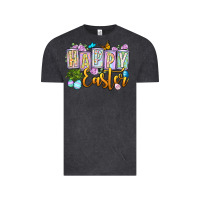 Vintage Black Happy Easter Vintage Tee - OliviaCreatesArt