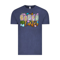 Vintage Denim Happy Easter Vintage Tee - OliviaCreatesArt