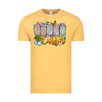 Vintage Mustard Happy Easter Vintage Tee - OliviaCreatesArt