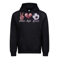 Black peace love soccer Urban Hoodie - JahusDesignShop
