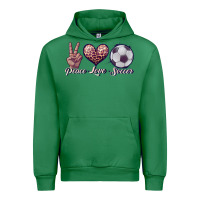 Emerald peace love soccer Urban Hoodie - JahusDesignShop