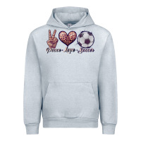 Heather Grey peace love soccer Urban Hoodie - JahusDesignShop