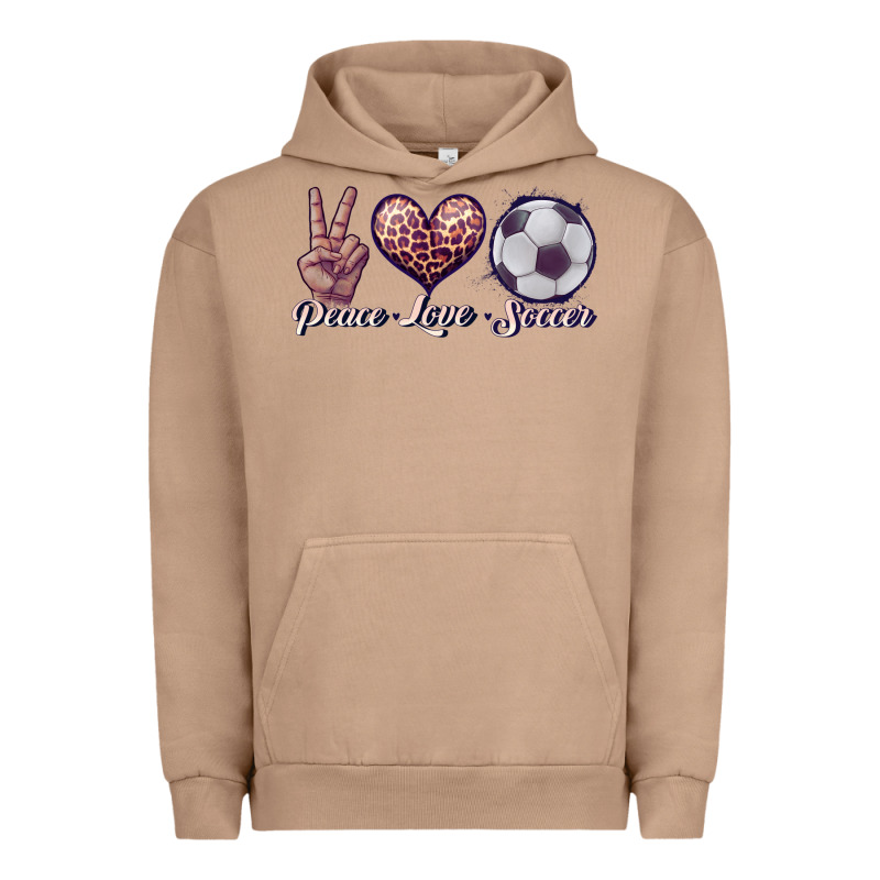 Peace Love Soccer Urban Hoodie by JahusDesignShop | Teevron