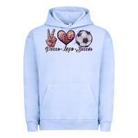 Pigment Grape Ice peace love soccer Urban Hoodie - JahusDesignShop