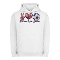 Pigment Lunar Rock peace love soccer Urban Hoodie - JahusDesignShop