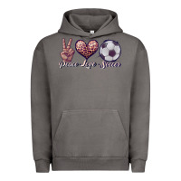 Pigment Tornado peace love soccer Urban Hoodie - JahusDesignShop