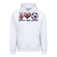 White peace love soccer Urban Hoodie - JahusDesignShop