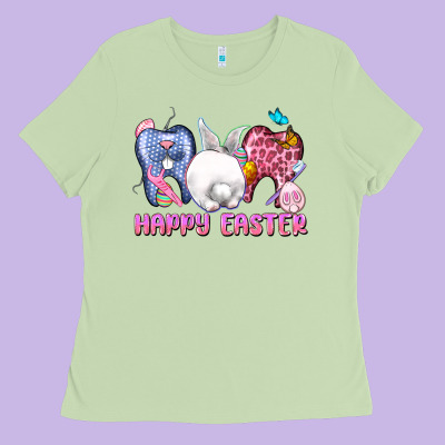 Happy Easter Dental Easter Day Ladies Tee Designed By Cowgirlartshop