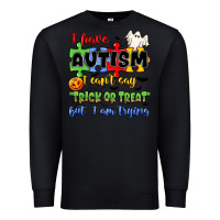 Black i have autism i can't say trick or treat Premium Sweatshirt - JahusDesignShop