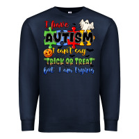 Navy i have autism i can't say trick or treat Premium Sweatshirt - JahusDesignShop