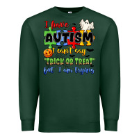 Sports Green i have autism i can't say trick or treat Premium Sweatshirt - JahusDesignShop