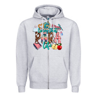 Heather Grey living that  para  life Zipper Hoodie - AdoDesignShop