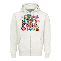 Oatmeal Heather living that  para  life Zipper Hoodie - AdoDesignShop
