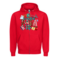 Red living that  para  life Zipper Hoodie - AdoDesignShop