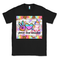Black peace loeve unicorns Classic Tee - CowGirlArtShop