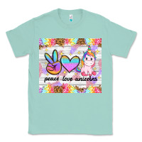 Seafoam peace loeve unicorns Classic Tee - CowGirlArtShop