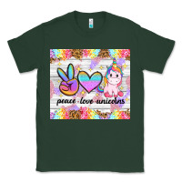 Sports Green peace loeve unicorns Classic Tee - CowGirlArtShop