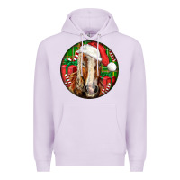 Lilac Belgian Horse  Christmas Premium Hoodie - LillyAllenDesigns