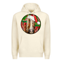 Sandshell Belgian Horse  Christmas Premium Hoodie - LillyAllenDesigns